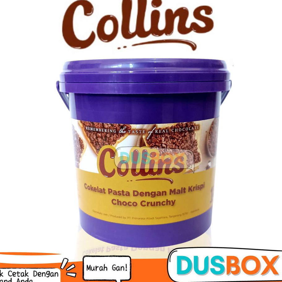 

Model Terkini Collins Choco Crunchy 1 kg/ Selai Roti / Toping Donat Collins / Selai Donat / Collins Selai Donat
