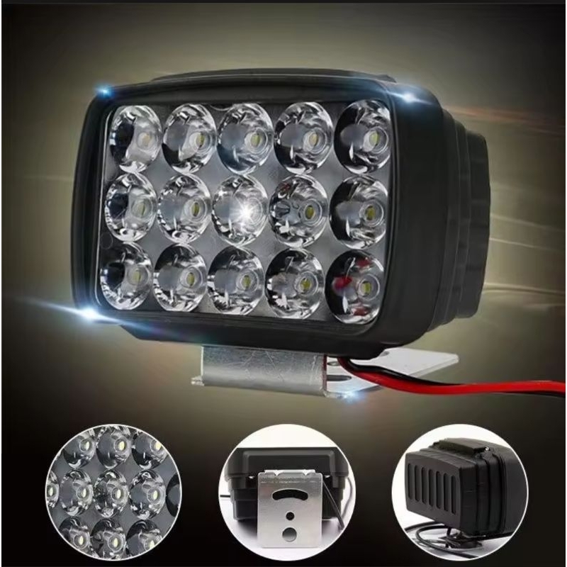 Lampu Tembak Sorot 15 Mata LED 12 VOLT 15 WATT