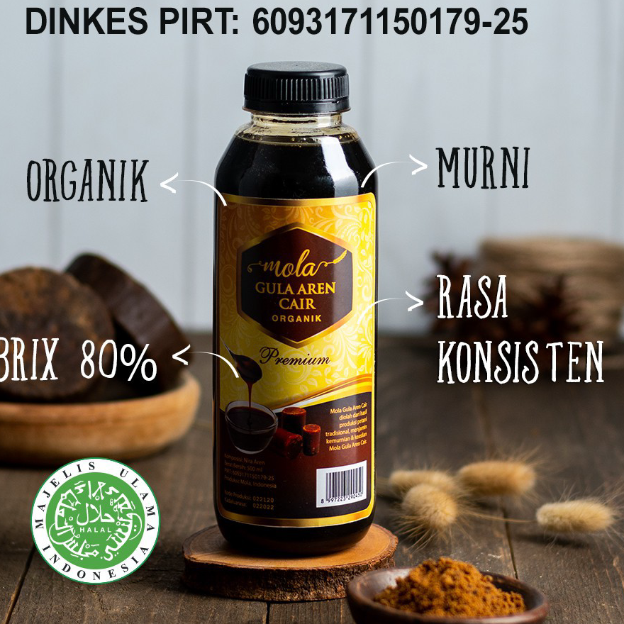

Diskon Promo Mola Gula Aren Cair Premium Organik 500 ml ➠☇☆✶