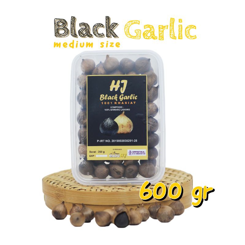 

Black Garlic Bawang Hitam Tunggal/Lanang 600gr 500gr 250gr