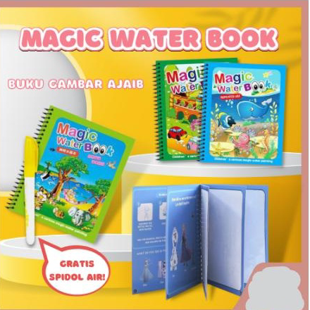 

Harga Murah Magic Water Book / Buku Gambar Mewarnai / Buku Warna Mainan Edukasi Anak Best Product