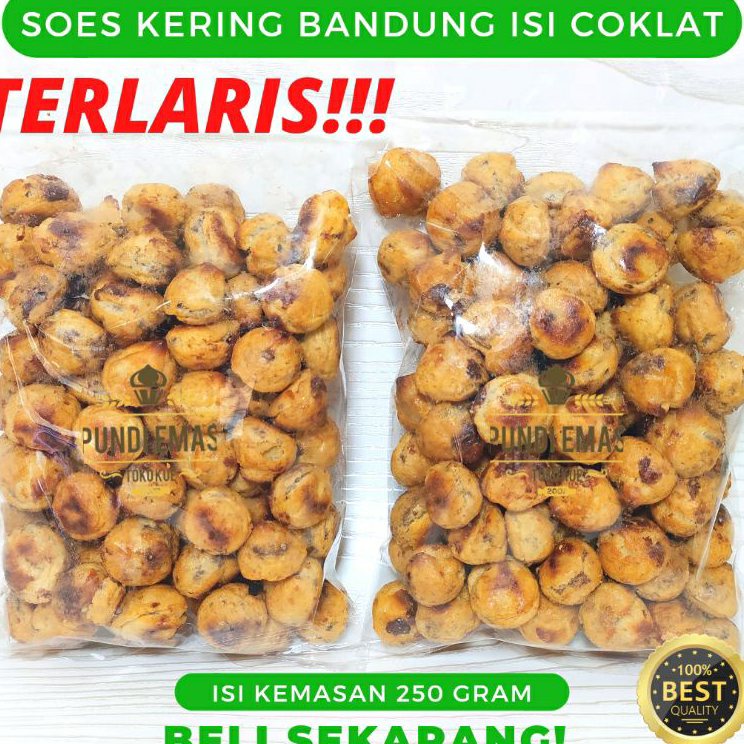 

Bayar Di Tempat Soes Kering Coklat / Cokelat / Kue Sus Kering Isi Coklat Kiloan Gram Harga Murah