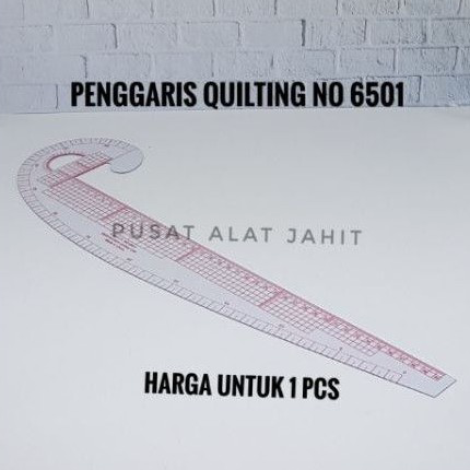 

⚡BEST SELLER⚡ PENGGARIS POLA JAHIT NO 6501 QUILTING RULER METRIC SKALA PLASTIK-INCH