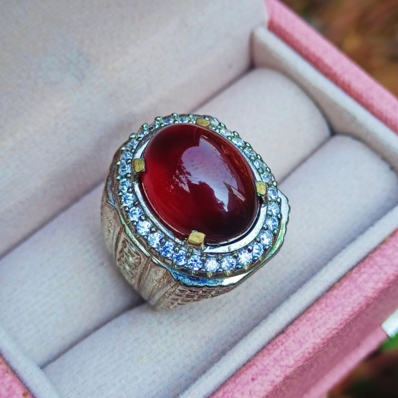 CINCIN BATU RED GARNET SUPER NATURAL