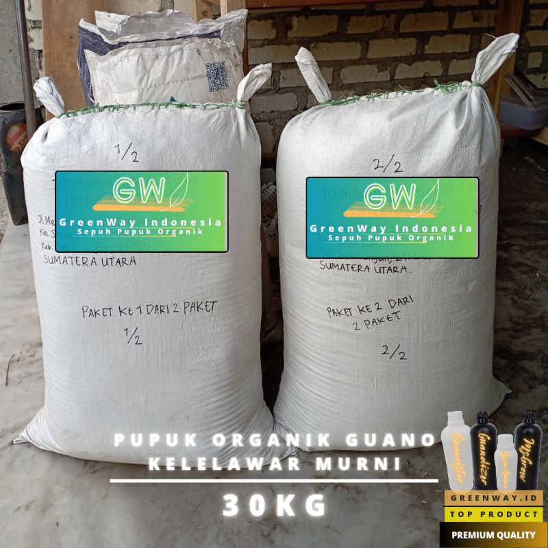 Pupuk Organik Guano Kohe Kelelawar Murni Kering 25KG