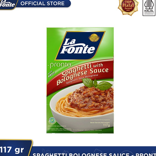 

Ready La Fonte Spaghetti Saos Bolognese 117gr - 1 Pc