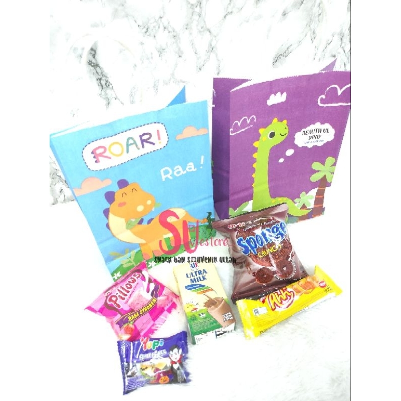 

Paper snack Baby shark || Bingkisan ultah tas kertas plus snack edisi baby shark