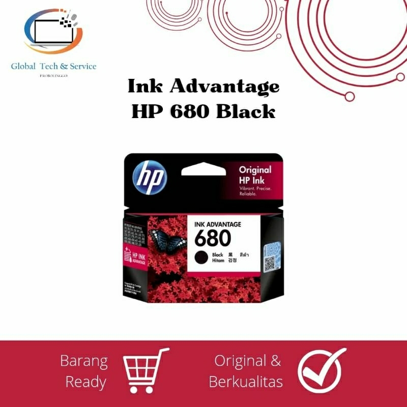 Ink Catridge HP 680 Black dan Colour | Catridge HP | Tinta HP