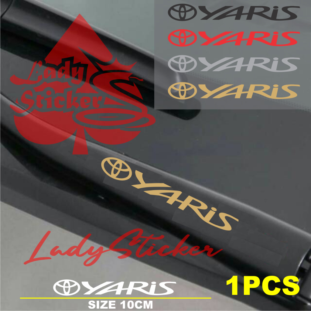 Sticker variasi wiper talang air mobil yaris cutting aticker wiper talang air mobil toyota yaris