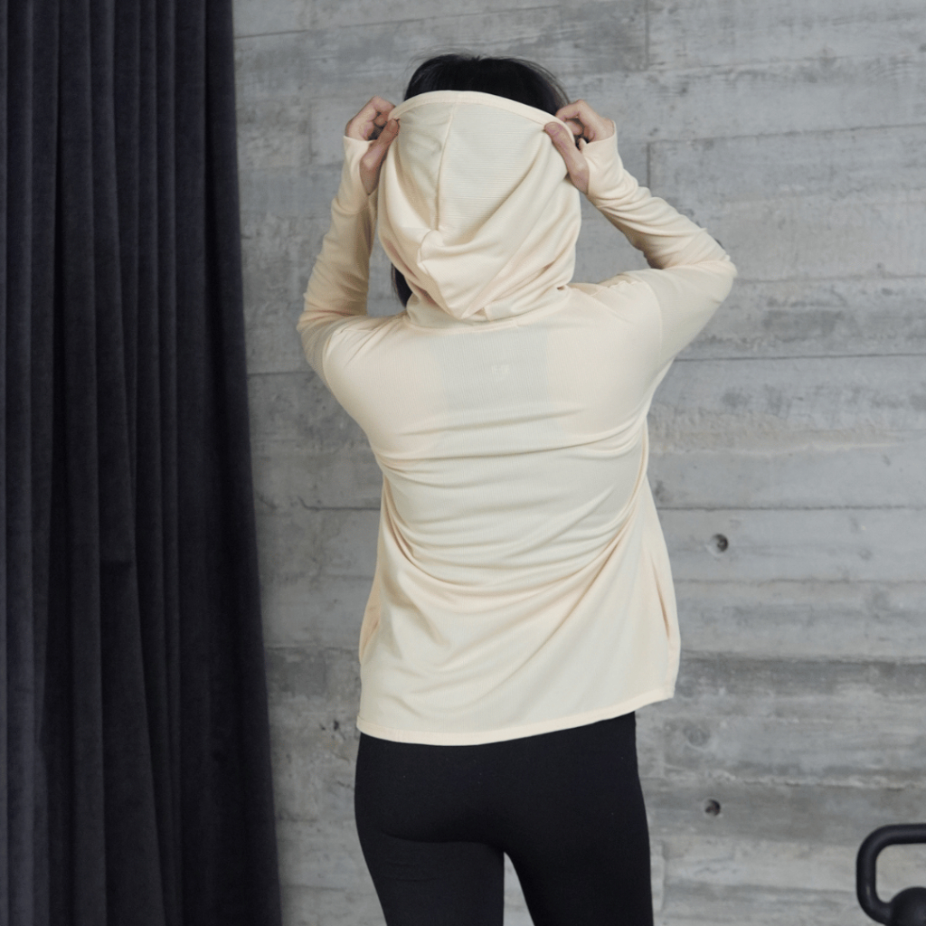 DONSON Hoodie Wanita Long Sleeve Bahan Extra Fine Polyester Olahraga Kasual