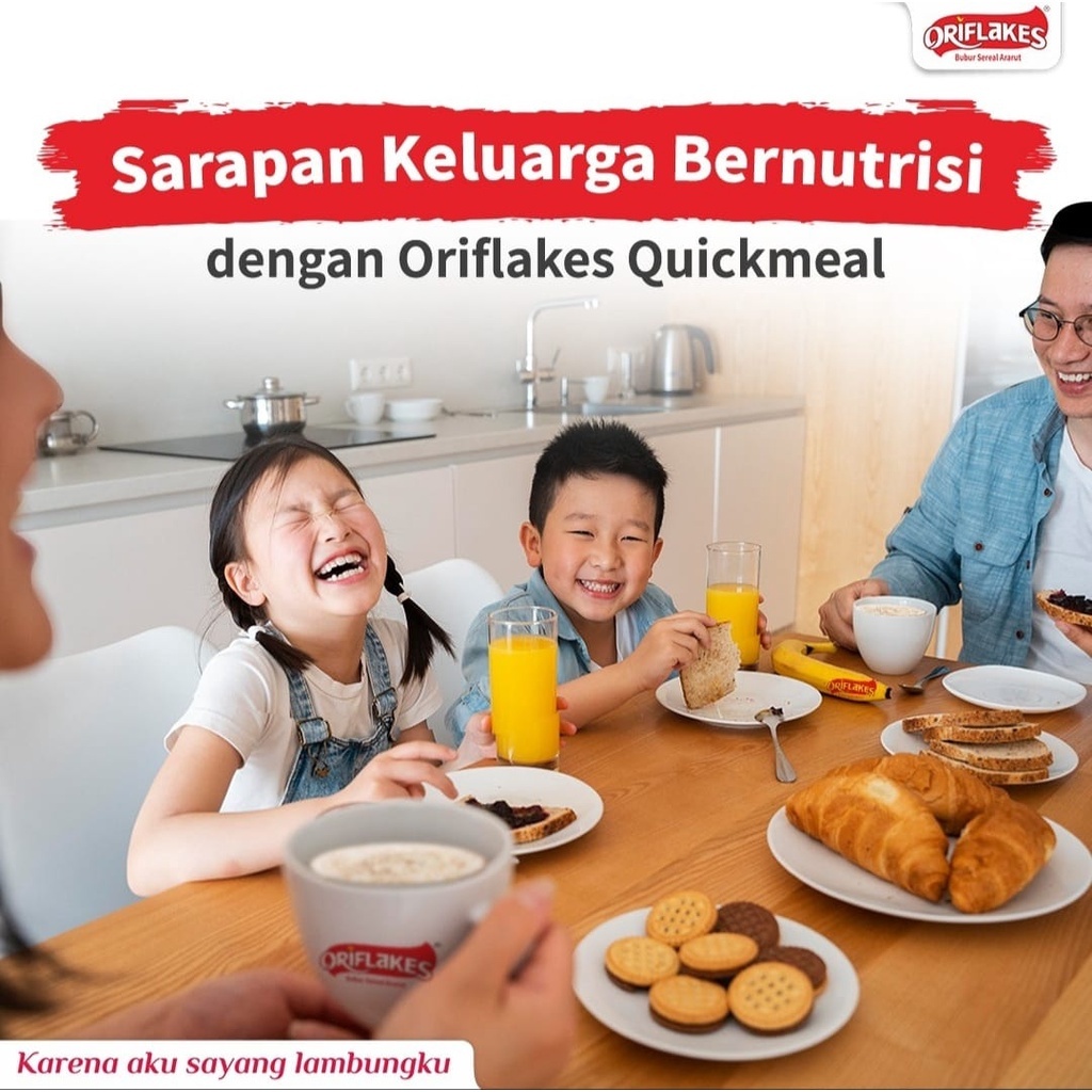 

Oriflakes Sereal Quick Meal Nutrisi Harian Asam Lambung Maag Gerd