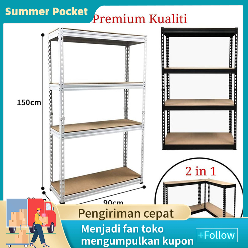 Rak gudang   rak besi  Rak besar  rak susun serbaguna/rak gudang /Rak barang 3/4/5 tingkat