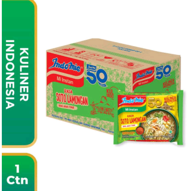 

Indomie soto lamongan 1dus isi 40pcs @ 80gr