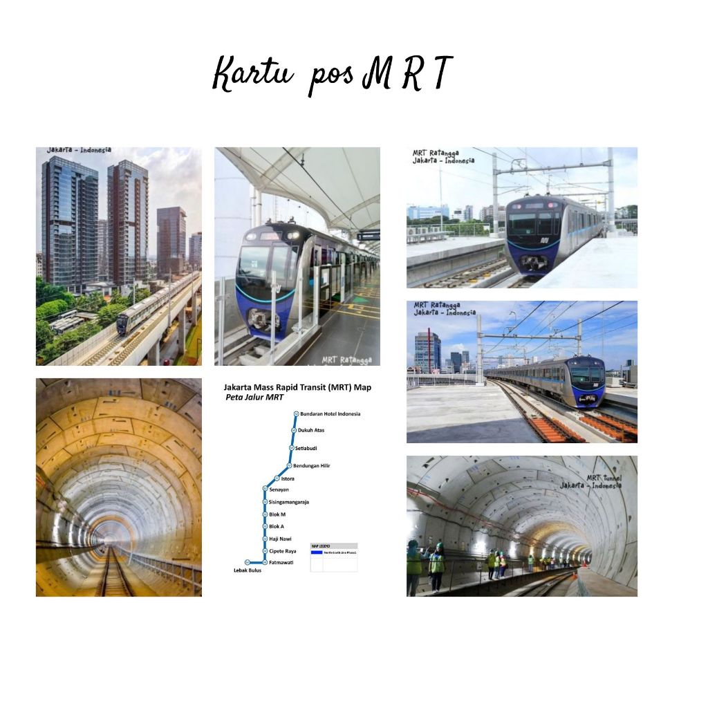 

MC- Kartu pos kartupos Kereta MRT / Train Postcard