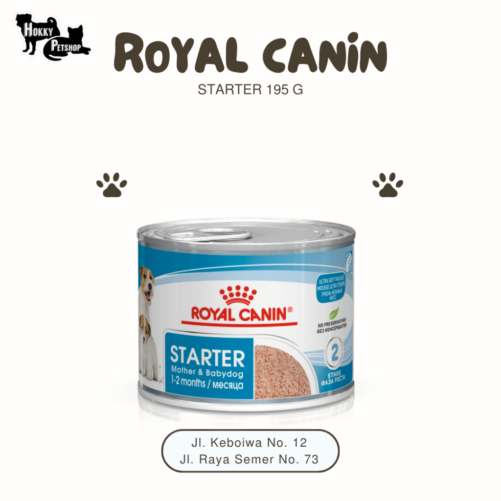 Royal Canin Starter 195 g / Royal Canin Puppy / Royal Canin Kaleng