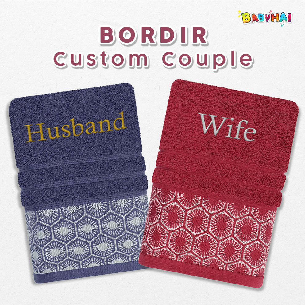 Jasa Bordir Nama/Kata Couple