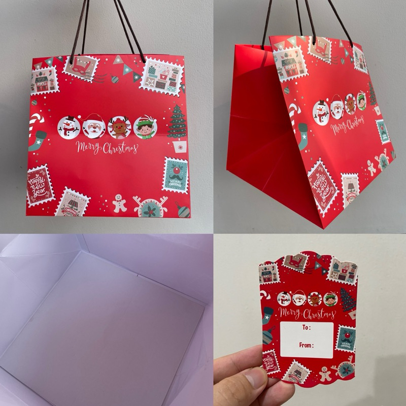 

Paperbag Natal uk. 27x27x27 + Free Tag (Harga untuk 5 pcs dus)