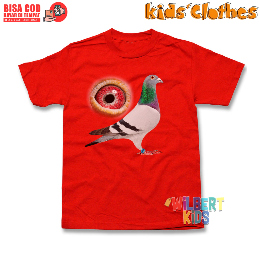 Kaos Anak Merpati Balap / Baju Kaos Anak Merpati Balap