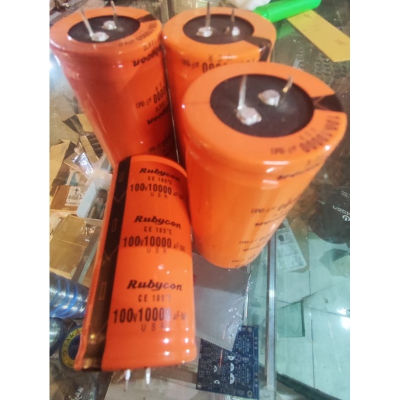 elco 10000uf 100v rubycon orange