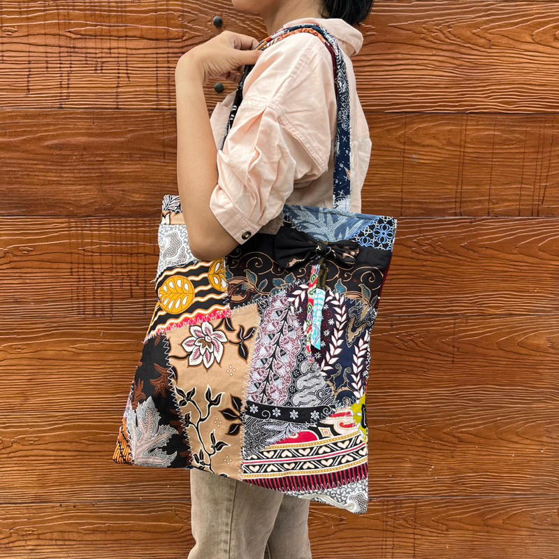 Tas Pita Batik Perca / Totebag batik perca tas belanja serbaguna khas malioboro jogja