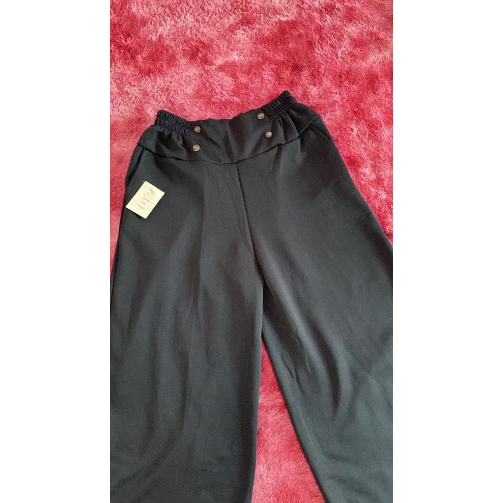 Celana Kulot Scuba Kancing PREMIUM