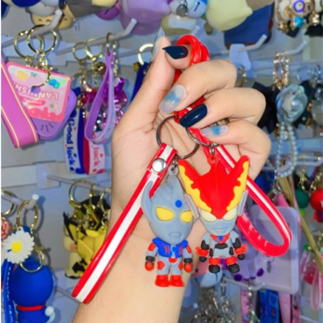 Gantungan Kunci Ultraman PVC Siswa Tas Sekolah Liontin Hadiah