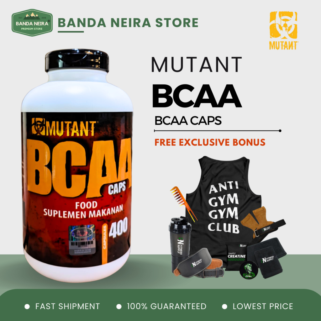 MUTANT BCAA CAPS / Kapsul | 400 SAJIAN | 400 KAPSUL