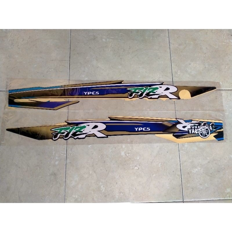 STIKER STRIPING LIS BODY YAMAHA F1Z R FIZR FIZ R THN 97 98 BIRU HITAM