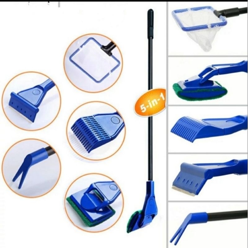 AQUARIUM CLEANING SET 5IN1 PEMBERSIH AQUARIUM SET