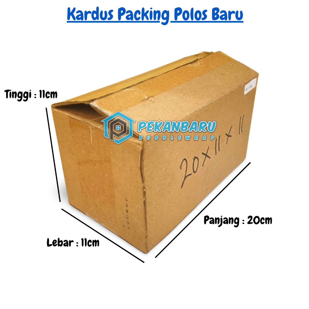 

Kardus Packing Baru Polos / Box / Kotak Ukuran 20x11x11cm