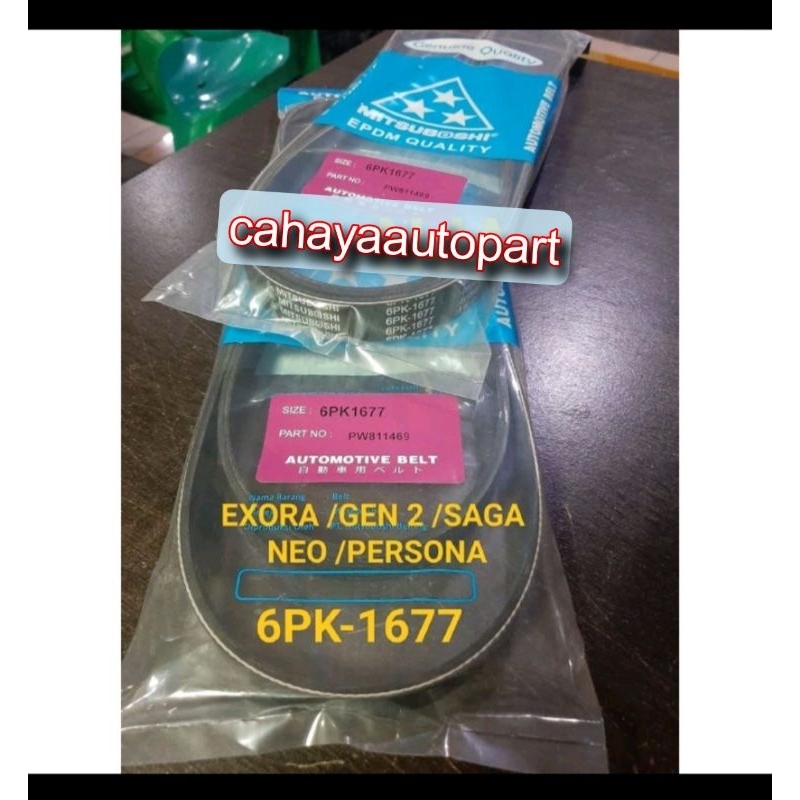 Fan Van V Belt Tali Kipas 6pk1677 Exora Gen 2 Saga Neo Persona 6pk-1677