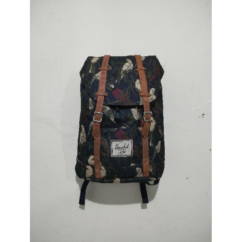 Tas ransel Herschel retreat backpack original second vintage size medium // little america // tas be