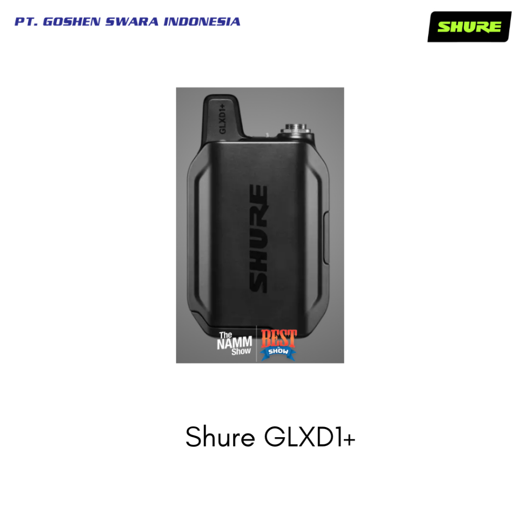 SHURE GLXD16+ Bodypack Guitar Pedal Wireless System