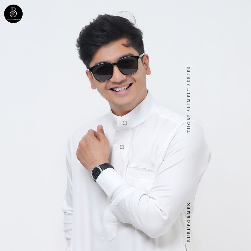 Bmen - Gamis Thobe Abaya Pria SlimFit | G-Stretch