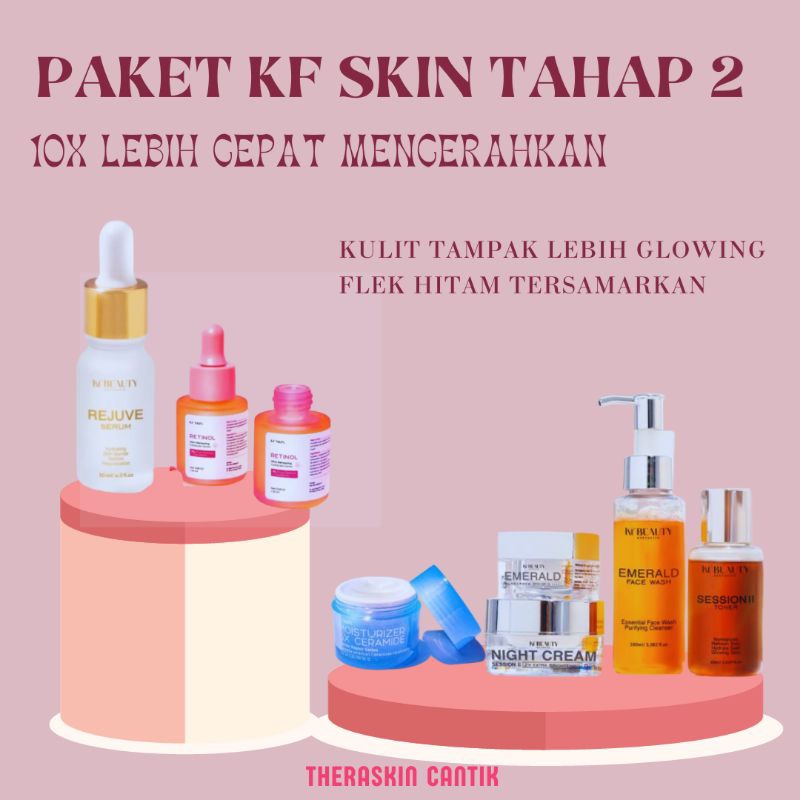 (COD) KF SKIN KLINIK TAHAP 2 /KF SKIN FACIAL WASH TAHAP 2 / KF SKIN TONER TAHAP 2 / KF SKIN DAY CREA