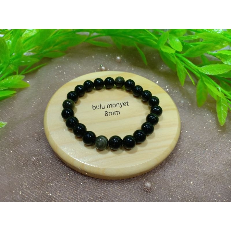 gelang batu bulu monyet