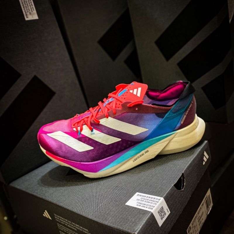 Sepatu Adizero Adios Pro 3 Signal Pink