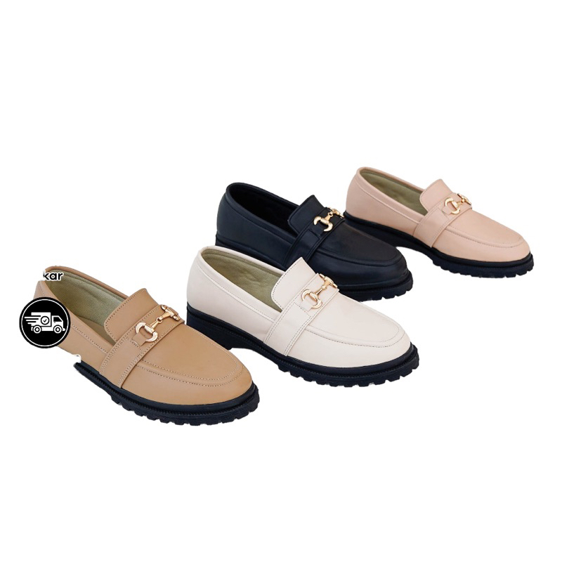 Andara Shoes Izora Sepatu Docmart Wanita / Loafers Wanita