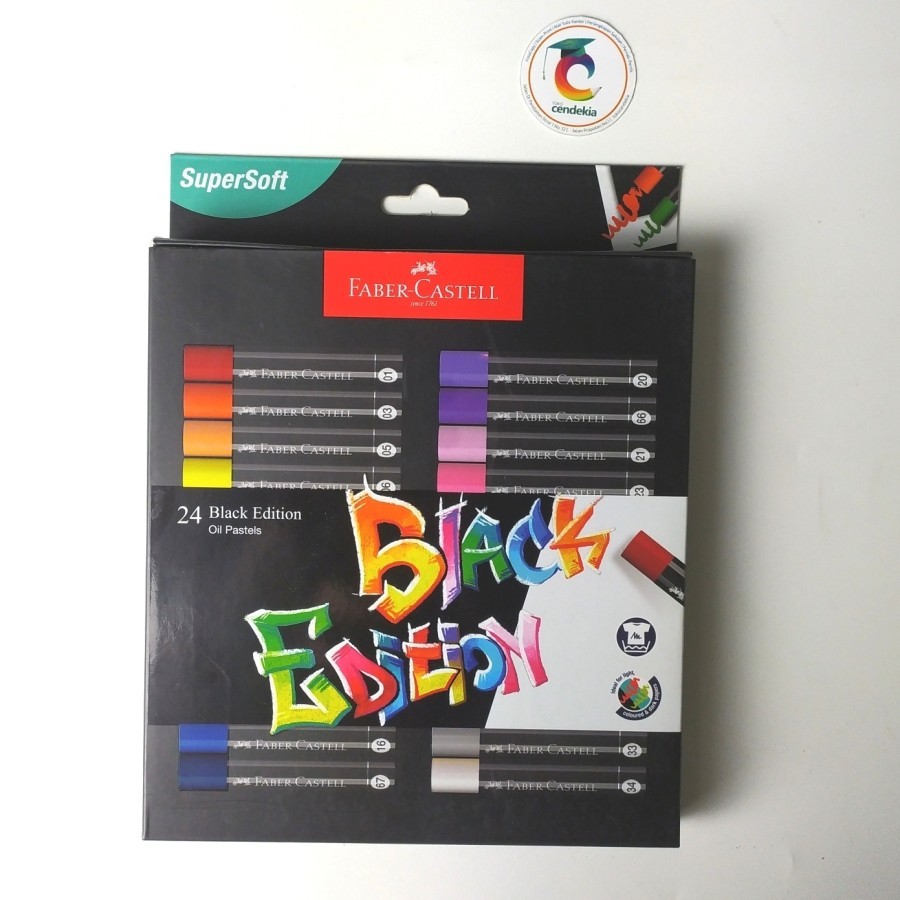 

Caryon Krayon Oil Pastell FABER CASTELL 24 warna Black Edition