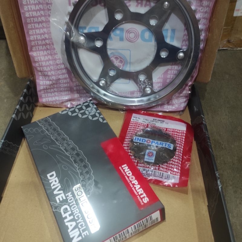 gear set gir paket CBR 150R Gear belakang CBR150 R Lubang 6 Indoparts