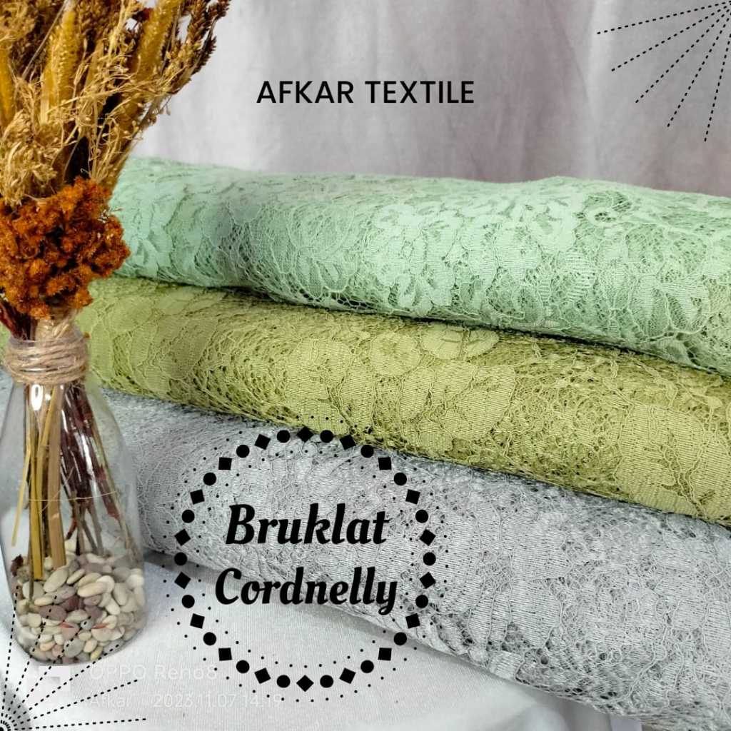 [BROKAT TERLARIS] KAIN BROCAD BROKAT CORDNELLY - LACE - ORIGINAL GRADE A - Lebar 1.5 Meter
