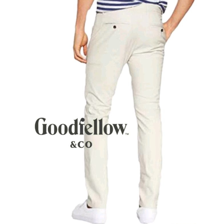 Celana Panjang Chinos Pria Long Pant G*odfellow Original ivory Off White 30 - 60