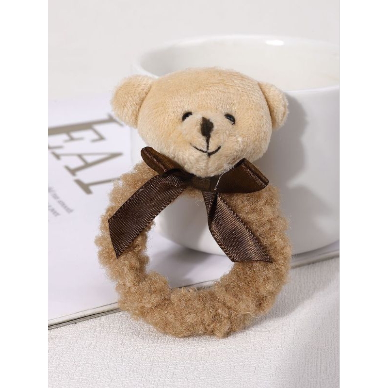 Bow & Bear Decor Fluffy Hair Tie