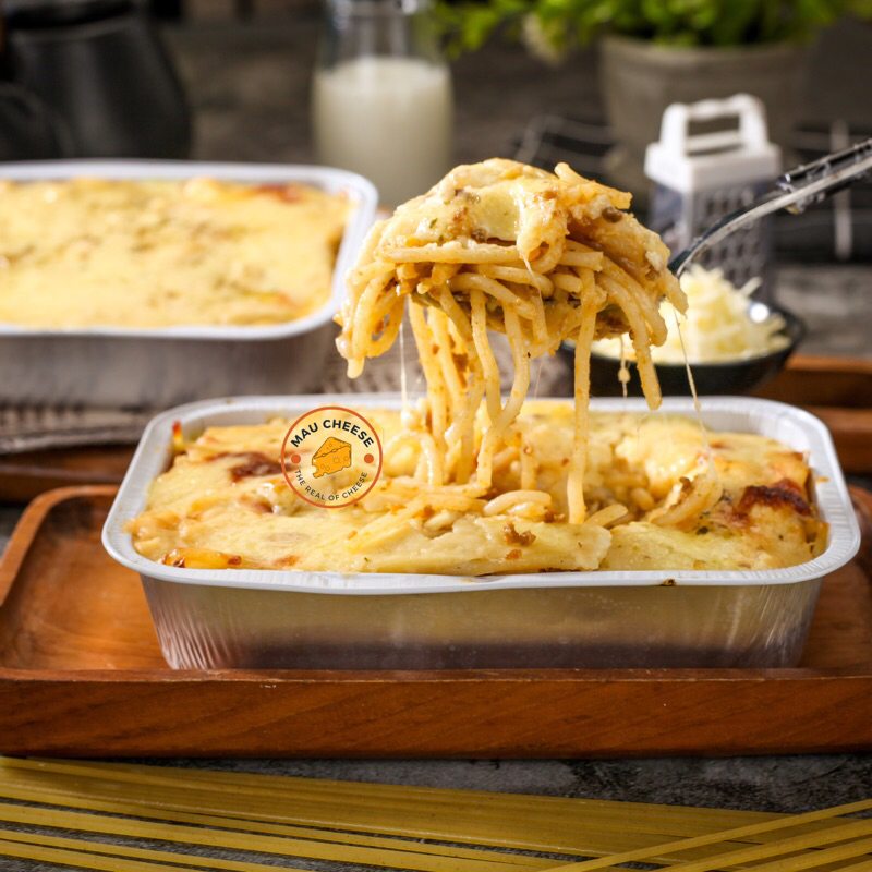 

Spagetti spageti brule bolognese pasta keju premium