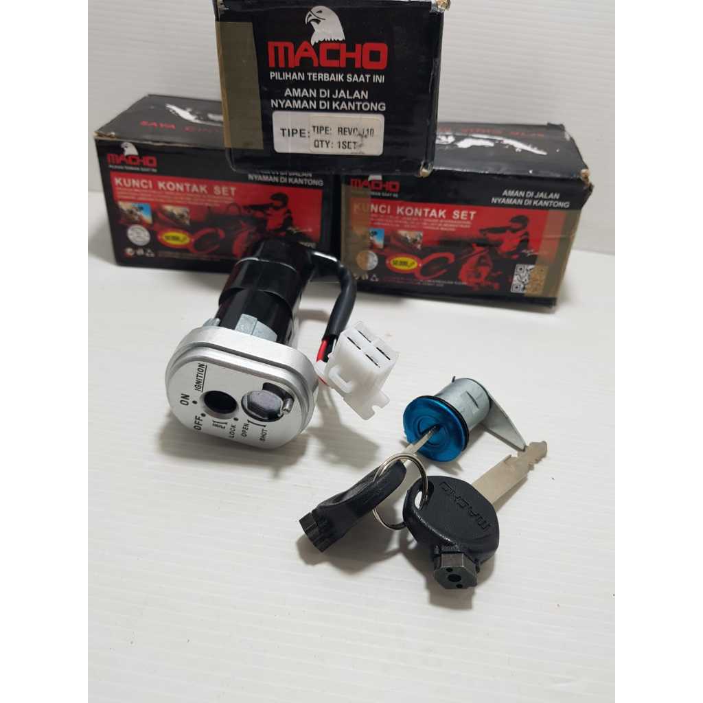 MACHO Set Kunci dan Rumah Kunci untuk Motor HONDA Revo 110cc, HONDA Blade 110cc