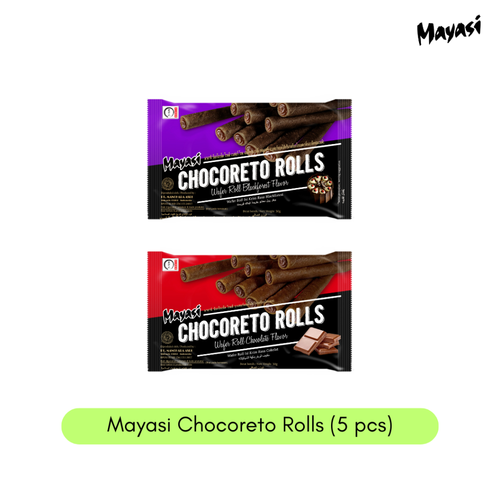 

Mayasi Chocoreto Rolls - 5pcs (Wafer Roll)