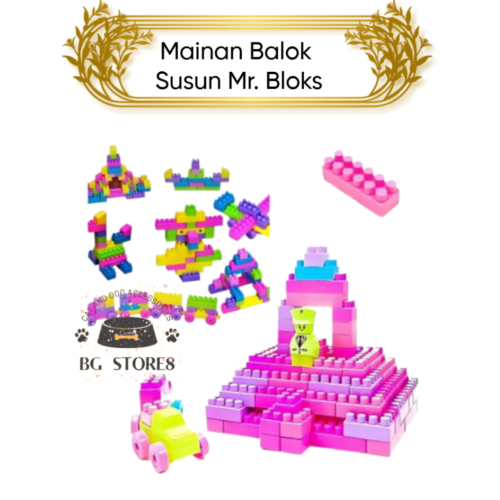Mainan Balok Lego Anak Mr Blocks/ Mainan Edukasi Anak