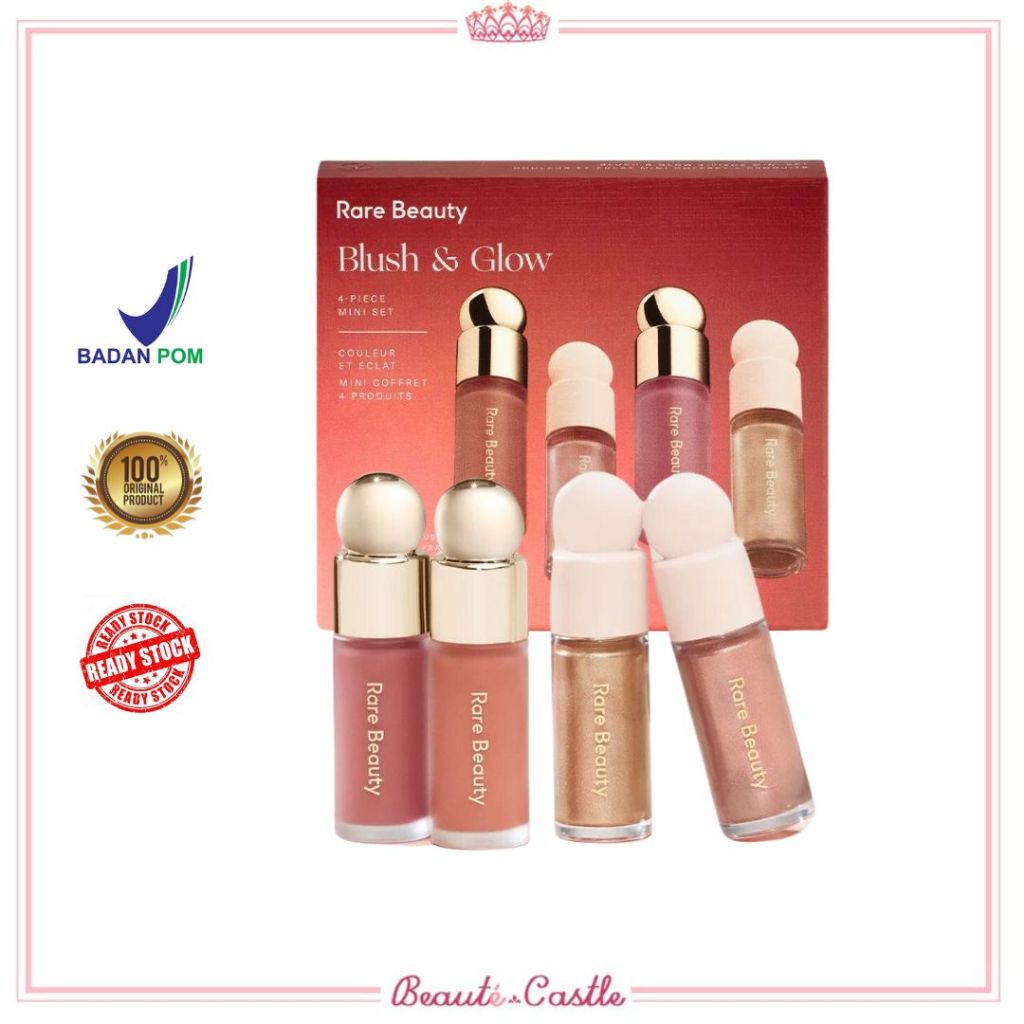 Rare Beauty Blush & Glow 4-Piece Mini Set Limited Edition / Blush Selena Gomes Rare Beauty / Blush G