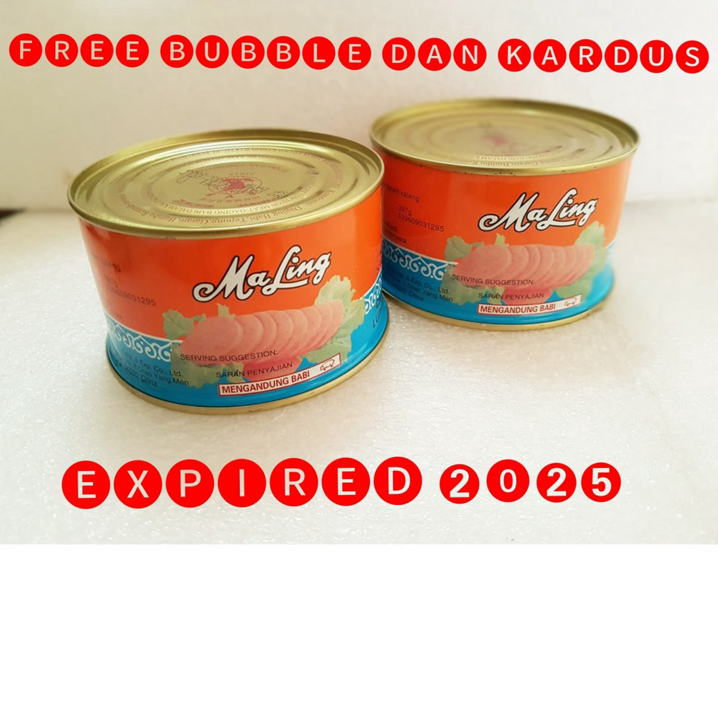 

12.12 FLASH SALE Ham Maling FYF 397gr Kaleng Besar Original " Tutup KAleng Gold" (Exp: MEI 2025) "Free Packing Kardus Dan Bubble Warp" gas !!