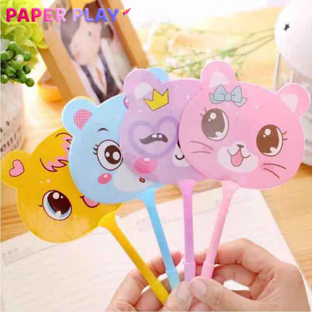 

PAPERPLAY Pena Kipas Lucu Animal dan Buah / Pulpen Kipas Karakter BTS Alat Tulis Sekolah Pulpen Anak Import U09